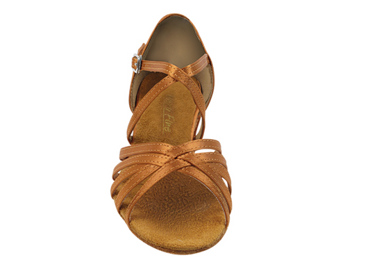 Zapatilla de salón niña-adolescente “Dark Tan Satin”